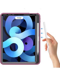 Oklepno ohišje z vrtljivim stojalom za iPad Air 4/iPad Pro 11 Maroon
