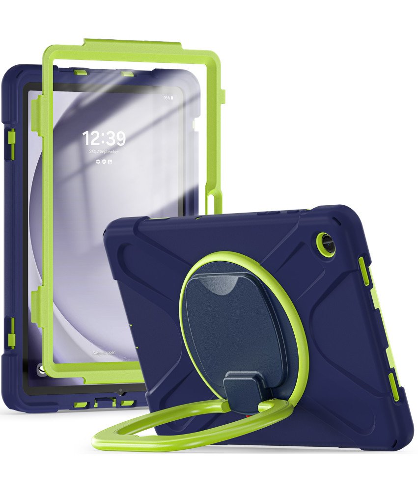 Etui do Samsung Galaxy Tab A7 10,5" (2020) Granatowo-zielone