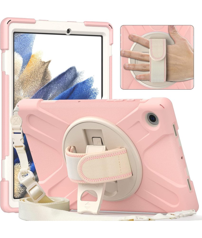 Oklepno ohišje z držalom za Samsung Galaxy Tab A7 Lite T220/225 Pink