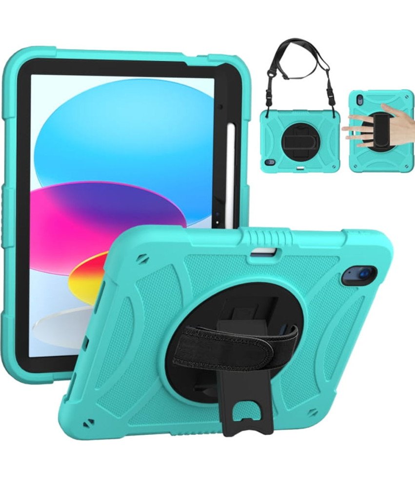 Ohišje za Samsung Tab A8 2021 Ohišje z držalom Armoured Green