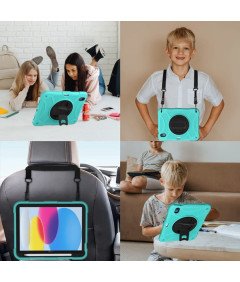 Ohišje za Samsung Tab A8 2021 Ohišje z držalom Armoured Green