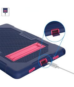 Ohišje s stojalom za Samsung Galaxy Tab A8 10,5 palca 2021 Navy Blue