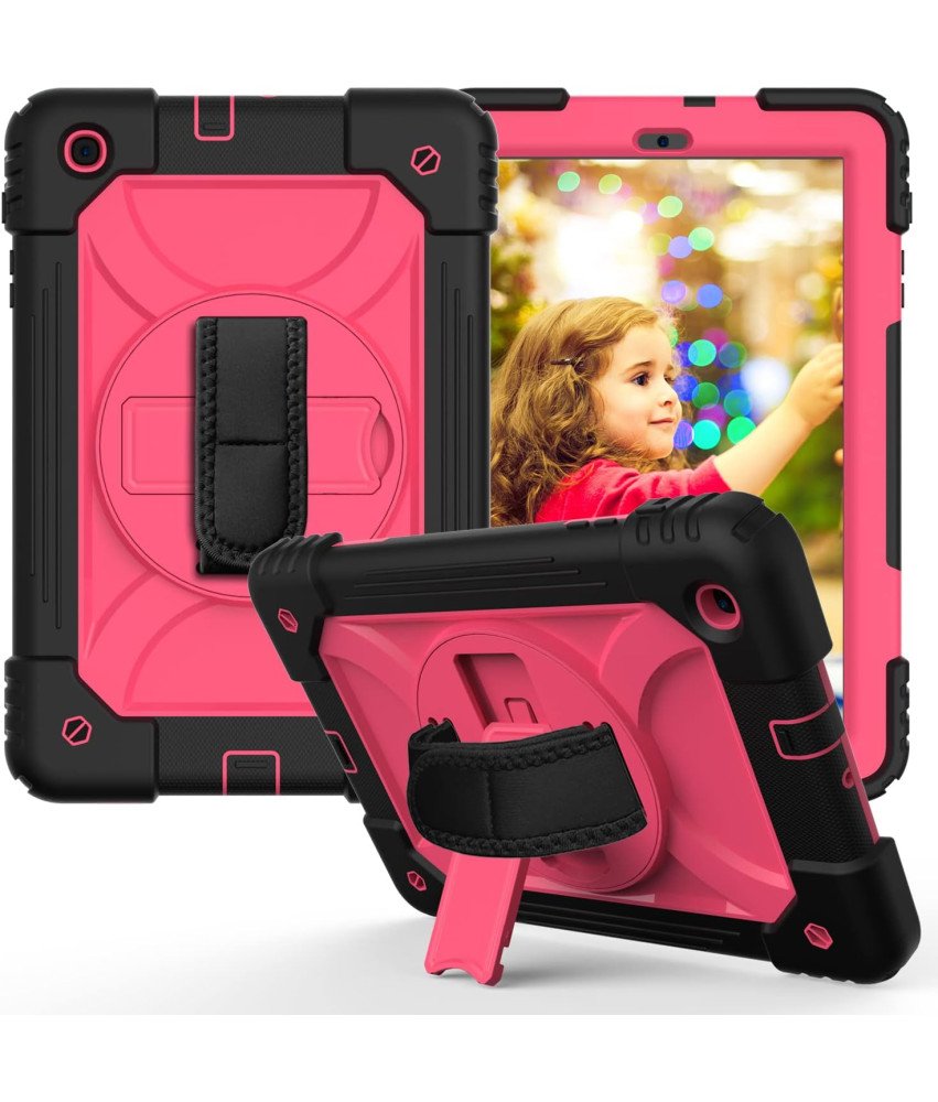 Etui do iPad 10.2 Cala z Obrotową Podstawką Różowe