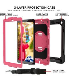 Etui do iPad 10.2 Cala z Obrotową Podstawką Różowe