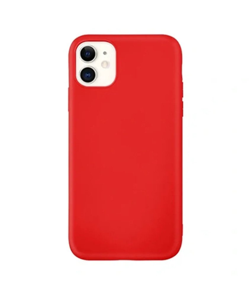Etui do Apple iPhone 12 Stylowe Wysokiej Jakości TPU Czerwone