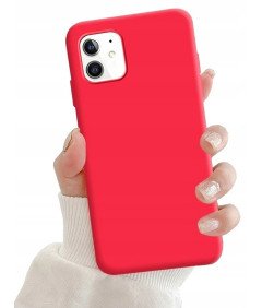 Etui do Apple iPhone 12 Stylowe Wysokiej Jakości TPU Czerwone