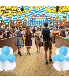 Baner Flagi Balony Piwo Oktoberfest Browar Zestaw Girlanda Dekoracja