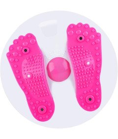Twist Board YYST  Deska do Ćwiczeń Talii i Masażu Stóp Biało-Różowa