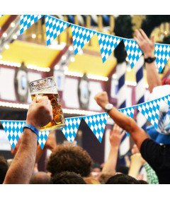Baner Flagi Balony Piwo Oktoberfest Browar Zestaw Girlanda Dekoracja