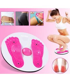 Twist Board YYST  Deska do Ćwiczeń Talii i Masażu Stóp Biało-Różowa