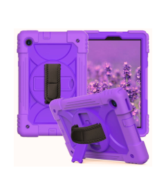 Etui do Samsung Galaxy Tab A7 10.4" z Paskiem na Ramie Fioletowe