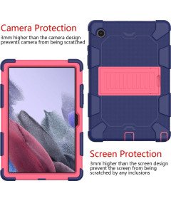 Etui do Samsung Galaxy Tab A8 10.5" z Podstawką Granatowo-różowe