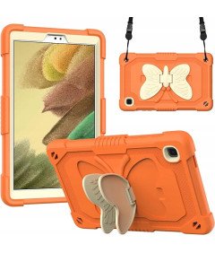 Ohišje za iPad 10,2" s stojalom Butterfly in ramenskim pasom Oranžna
