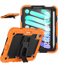 Ohišje za iPad Mini 6 8,3" 2021 z naramnico oranžno