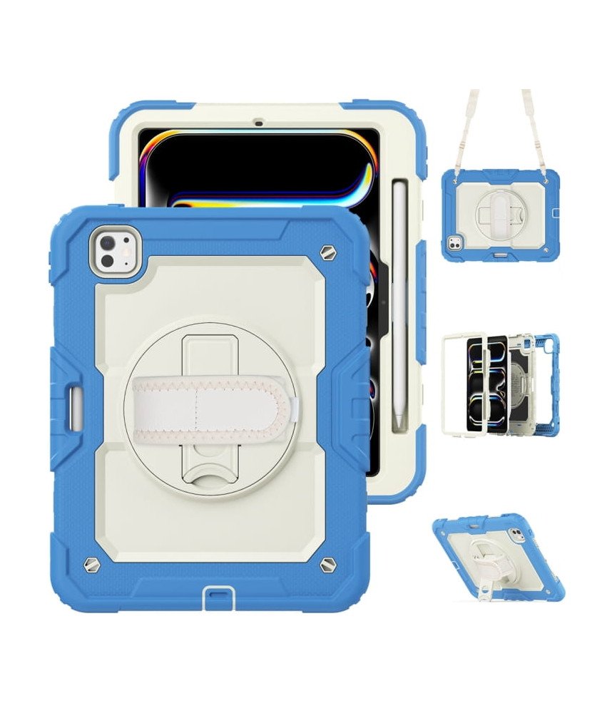 Ohišje za iPad Pro 11"/iPad Air4/5 z naramnico modro
