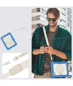 Etui do iPad Pro 11"/iPad Air4/5 z Paskiem na Ramie Niebieskie