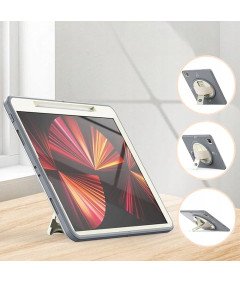 Etui na iPad Pro 5/4/3 12.9" Pancerne z Podstawką i Paskiem Szare