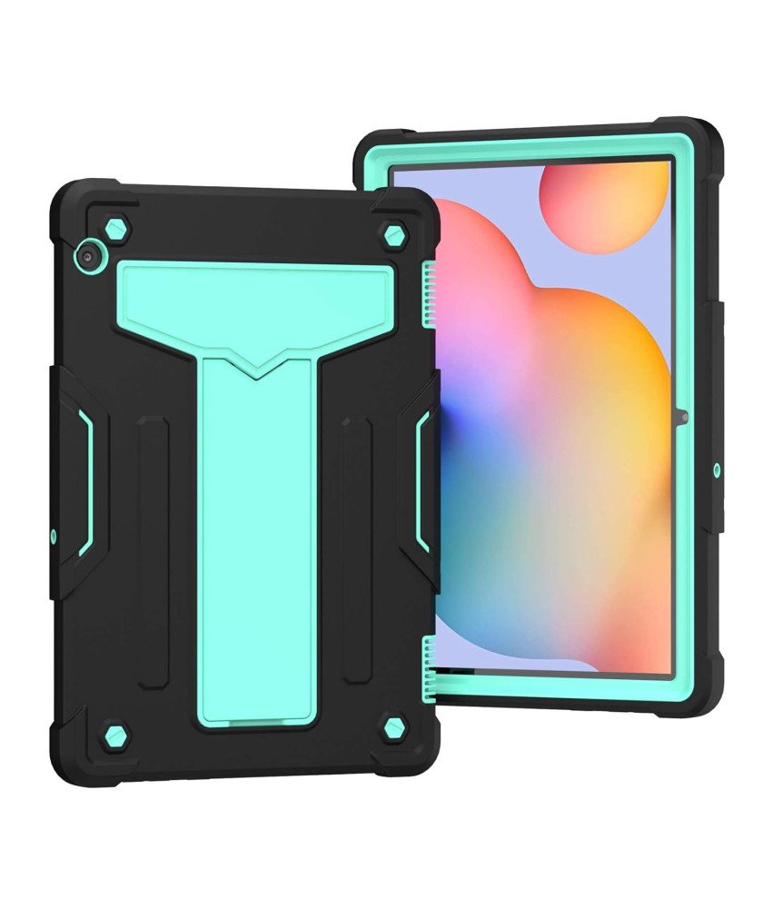 Etui do iPad 10.2" 9 Generacji z Podstawką Wytrzymałe Czarno-zielone