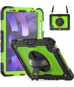 Etui na iPad Air 5/Air 4/Pro 11"z Paskiem na Ramię i Podstawką Zielone