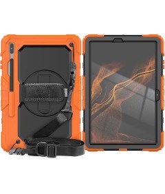 Ohišje za Samsung Galaxy TAB S8 11" z naramnico Orange