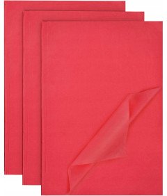 Rdeč ovojni papir 50 cm x 35 cm 60 listov