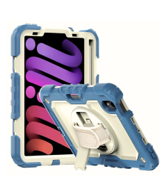 Ohišje za iPad Mini 6 8,3" 2021 z naramnico modro-belo