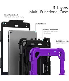 Ohišje za iPad Pro 10,5"/Air3 s stojalom in naramnico Vijolična