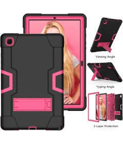 Etui do iPad Pro 12.9" z Podstawką i Miejscem na Rysik Czarno-różowe