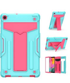 Etui do Samsung Galaxy Tab A 8.0" (2019) z Podstawką Zielono-różowe