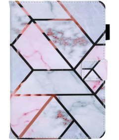 Etui do iPad Mini 6 (2021) 8,3" z Miejscem na Karty Różowo-białe