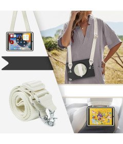 Etui do iPad Pro 10,5"/Air 10,5" z Podstawką i Paskiem na Ramię Szare