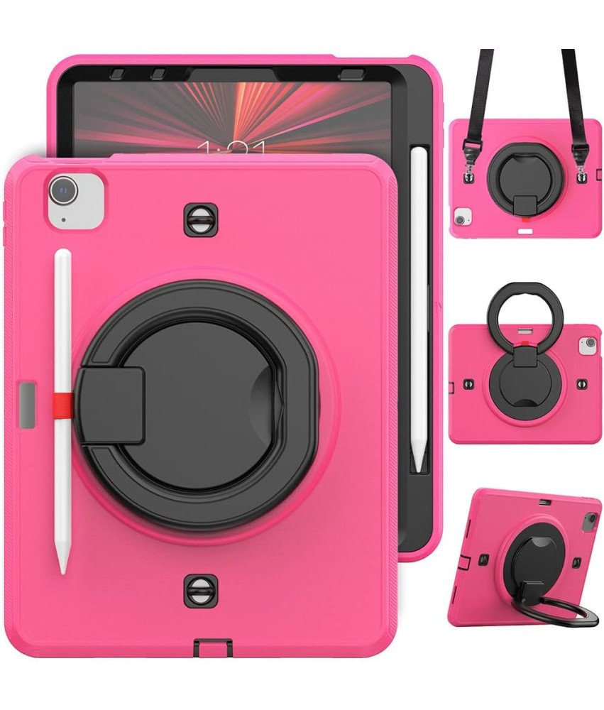 Ohišje za iPad Pro 11" z naramnico in držalom za pisalo Stylus Pink