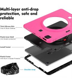 Ohišje za iPad Pro 11" z naramnico in držalom za pisalo Stylus Pink