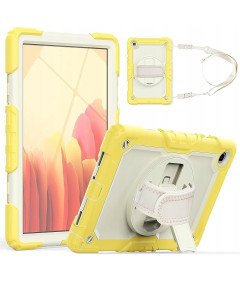 Etui na iPad 10.2" 2021 z Uchwytem i Podstawką Obrotową Żółte