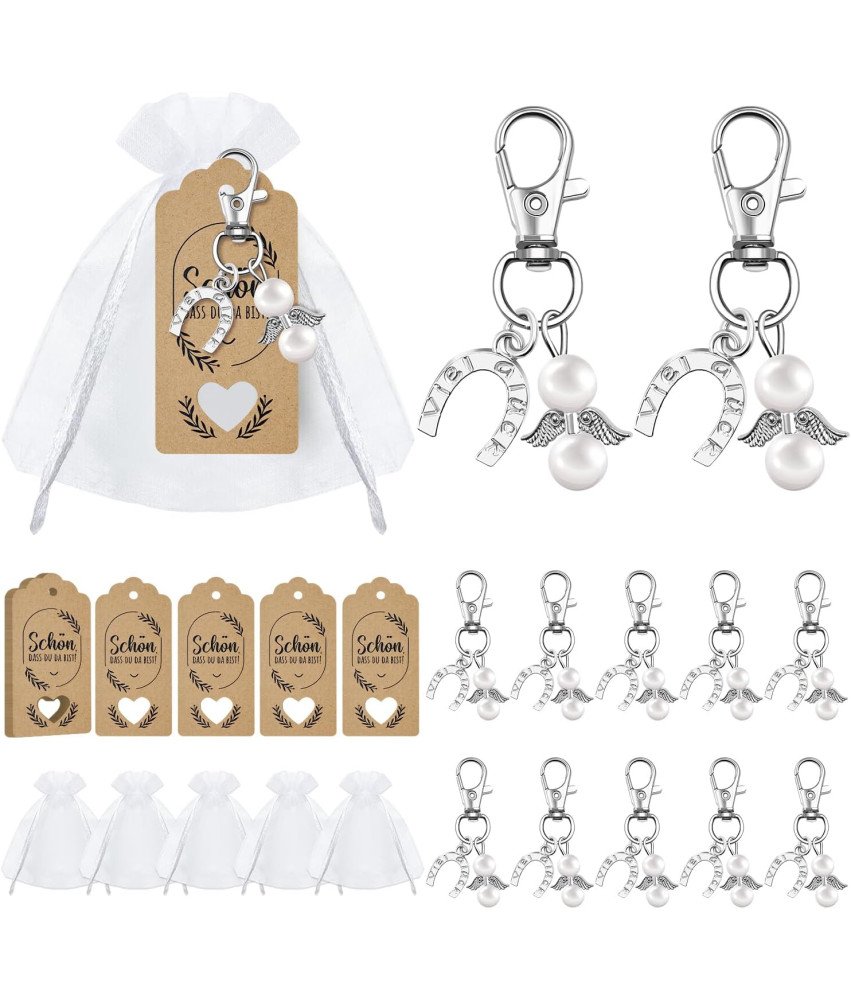 Komplet 30 belih darilnih vrečk in nalepk Kraft