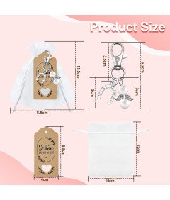 Komplet 30 belih darilnih vrečk in nalepk Kraft