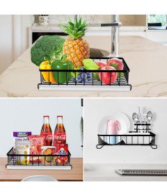 TONLEA ociekacz do naczyń stojak kuchenny stal nierdzewna czarny