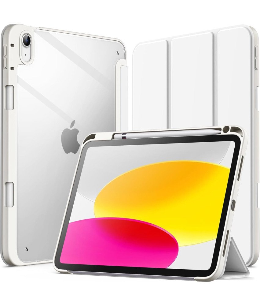 JETech Etui do iPad 10 Model 2022 10,9" z Uchwytem na Rysik Białe
