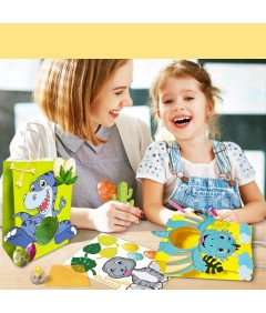 Zestaw do tworzenia własnych torebek z Motywem Dinozarów 6 Sztuk