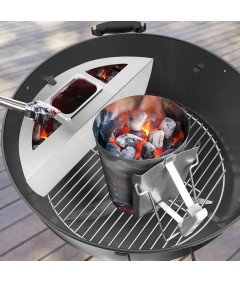 Zestaw Wędzenia na Grillu z Miską na Wodę do Grillów o Średnicy 67cm