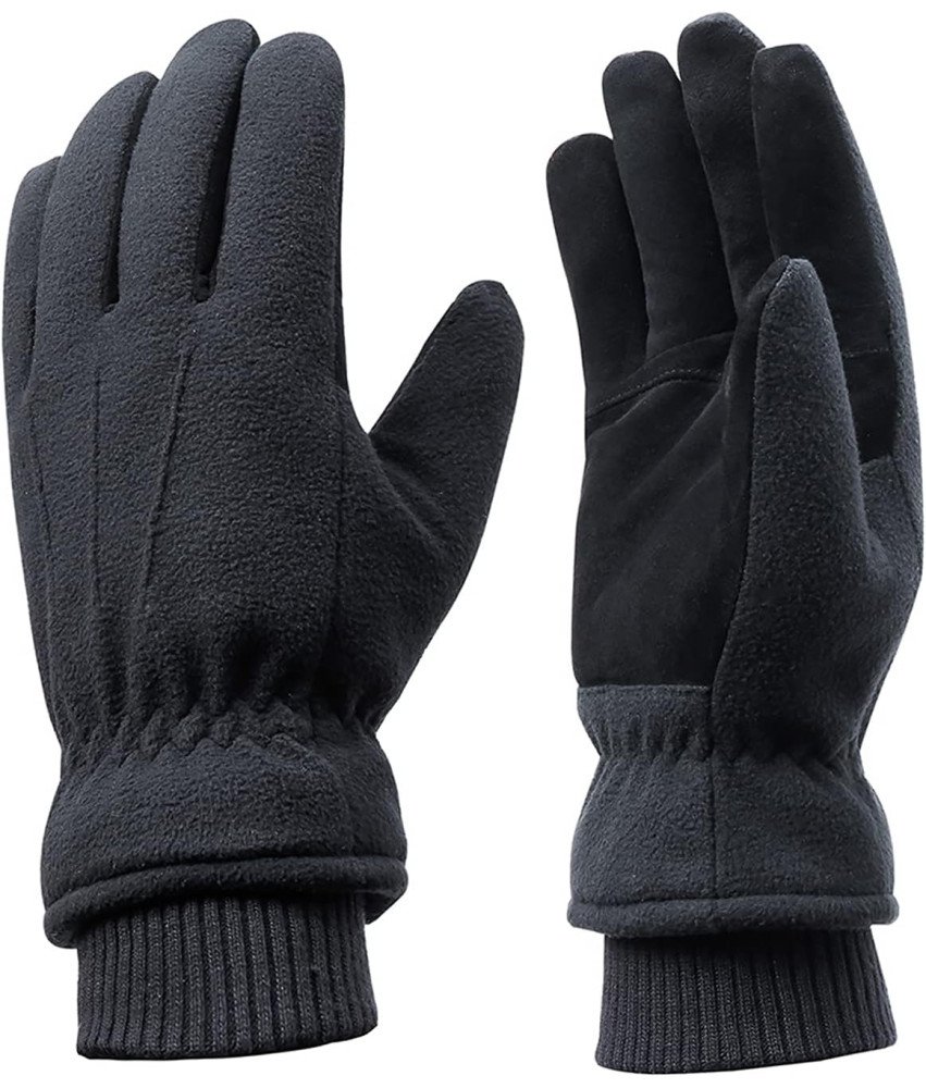 Rękawiczki Męskie Acdyion na Zimę z Thinsulate, Czarne, Rozmiar M