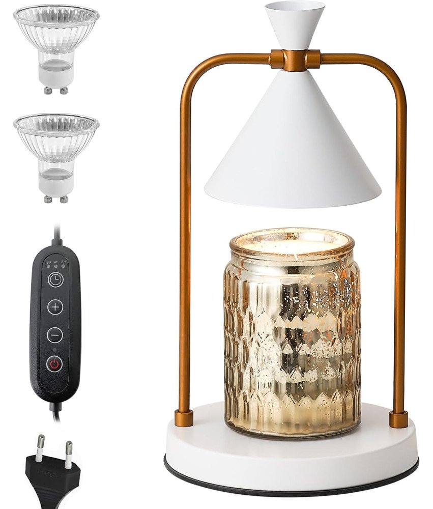 Lampa Podgrzewająca do Świec Elektryczny Podgrzewacz z Timerem Ściemnialna