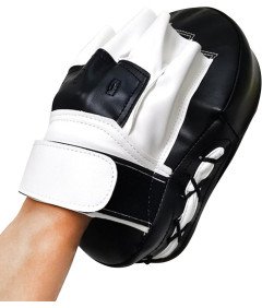 Tarcza Bokserska Łapa do Kickboxingu Muay Thai Karate Czarno Biała
