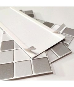 Samoprzylepne Krawędzie z Efektem 3D - Szybka Renowacja, Szare 4szt