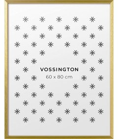 Vossington Nowoczesna Cienka Ramka na Zdjęcia Złota 60 x 80 cm