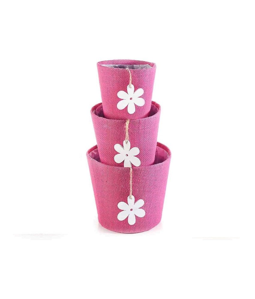 KONTARBOOR Komplet 3 pokrovov za lonce - roza