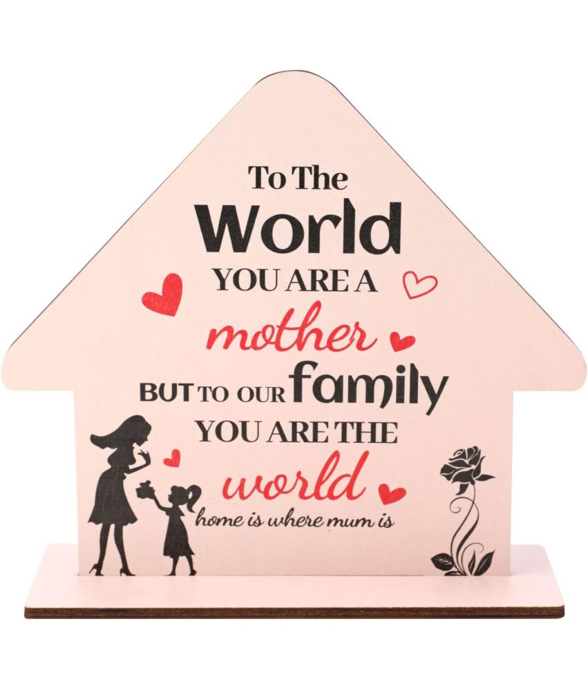 Lesena plaketa za mamo Oblika domači napisi v angleščini 21x19 cm