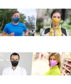 Maseczki FFP2 Kolorowe 5 Warstw 30 szt Certyfikat CE Indywidualnie Pakowane