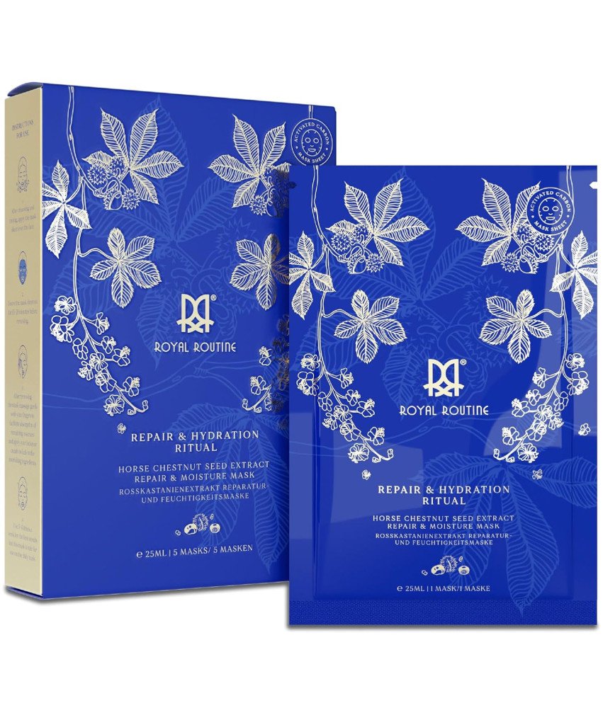 Royal Routine Maseczki w Płachcie Regenerujące Nawilżające 5 Sztuk 25 ml