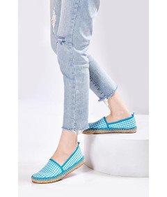 TALAMANTRA Damskie Espadryle z Bawełny Organicznej Niebieskie 37-38 EU